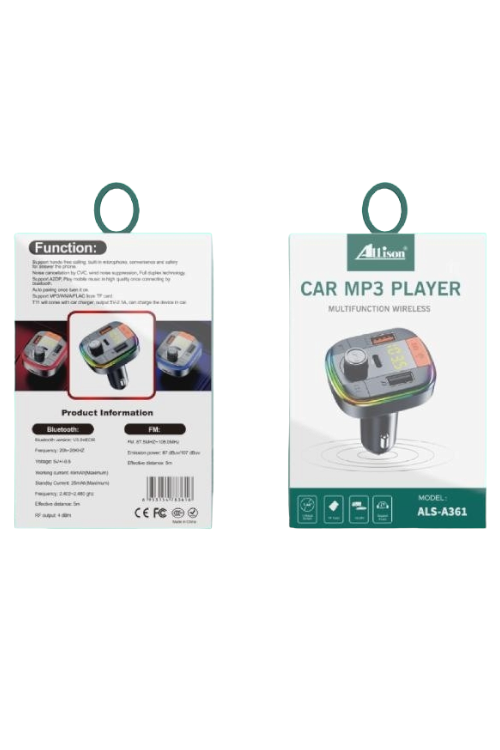 ALS-A361 ALLISON WHOLESALE CAR MP3 PLAYER FM TRANSMITTER